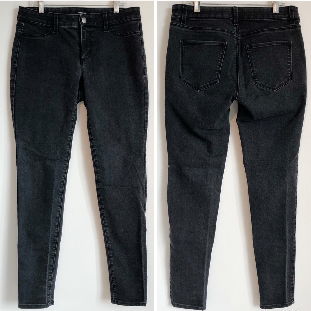 Ann Taylor Factory Black Modern Fit Skinny Jeans 6